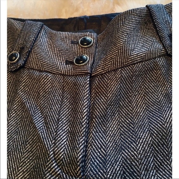 White House Black Market Pants - White House Black Market Herringbone Slacks